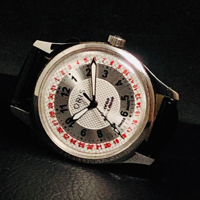 ORIS(オリス)のオリス シルバーホワイト 激レア SWISSメンズ腕時計 機械式手巻き 17石 メンズの時計(腕時計(アナログ))の商品写真