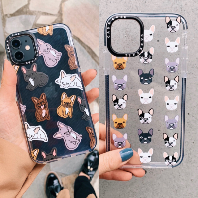 【新品未使用】dog clear case【iphone11pro】2個セット スマホ/家電/カメラのスマホアクセサリー(iPhoneケース)の商品写真