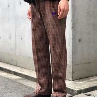 ニードルス(Needles)のneedles 20aw トラックパンツM チェック　未使用(スラックス)