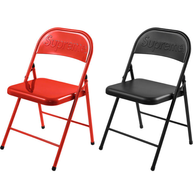 新品☆supreme metal folding chair シュプリームイス