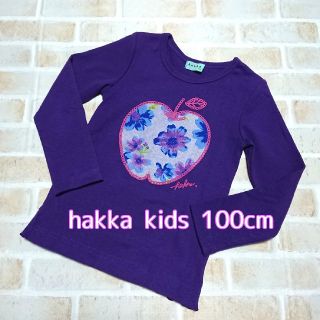 ハッカキッズ(hakka kids)のハッカキッズ 長袖Tシャツ カットソー ロンT パープル 100cm(Tシャツ/カットソー)