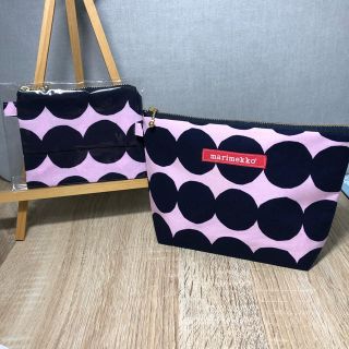 マリメッコ(marimekko)のマリメッコ  ポーチ　2点セット　ハンドメイド(ポーチ)