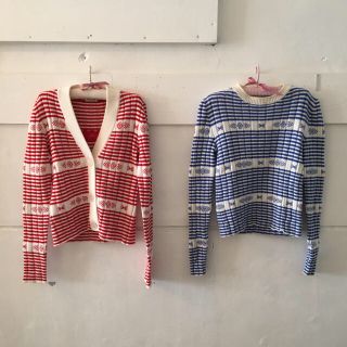 ミュウミュウ(miumiu)のmiumiu border knit tops.(ニット/セーター)