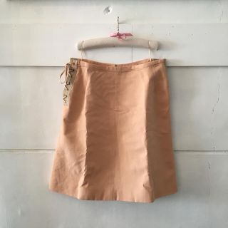 クロエ(Chloe)の最終価格🤎Chloé lace up skirt.(ひざ丈スカート)