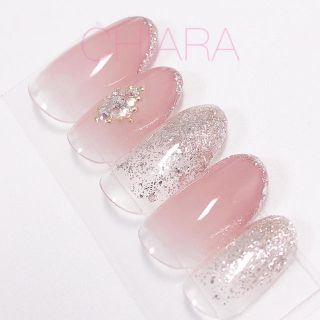 ピンクベージュのグラデーションネイル ブライダル オフィス ピンクベージュのグラデーションネイル ブライダル オフィス