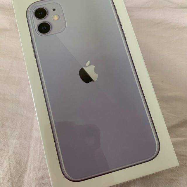 [美品]iphone11パープル64GB SIMフリー1711