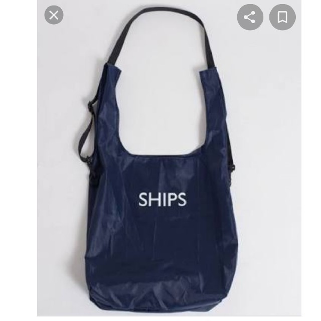 SHIPS(シップス)の新品タグ付き　SHIPS　エコバッグ　2way レディースのバッグ(エコバッグ)の商品写真