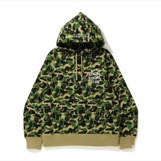 アベイシングエイプ(A BATHING APE)のANTI SOCIAL SOCIAL CLUB× BAPE HOODIE 新品(パーカー)