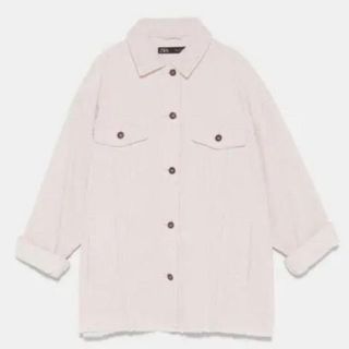 ザラ(ZARA)のZARA ポケット付きコーデュロイ地シャツジャケット(Gジャン/デニムジャケット)