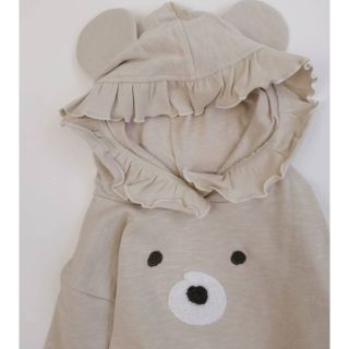 新品 タグ付き  🐻 くま耳 ワンピース クマ耳  ミモランド ベビー(ワンピース)