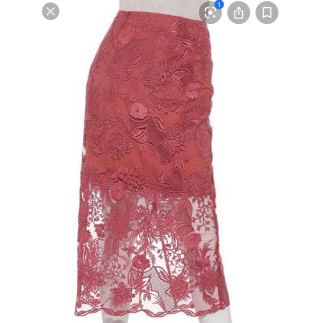 SNIDEL(スナイデル)のスナイデル 総レーススカート 美品 レディースのスカート(ひざ丈スカート)の商品写真