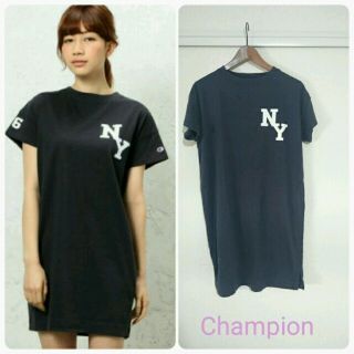 チャンピオン(Champion)のChampion＊Tシャツワンピース(ひざ丈ワンピース)