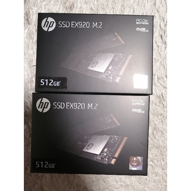 2点 HP 512GB SSD M.2 EX920シリーズ NVMe 1.3スマホ/家電/カメラ