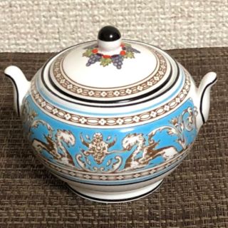 ウェッジウッド(WEDGWOOD)のウェッジウッド  フロレンティーン ターコイズ　シュガーポット(食器)