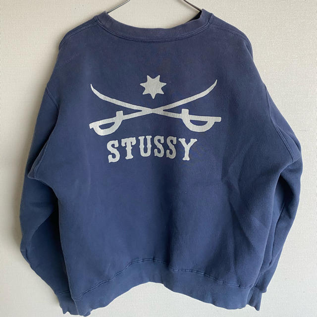 激レア STUSSY  90s  ステューシー　スウェット　ネイビー