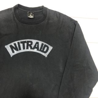 ナイトレイド(nitraid)のNITRAID プリント　長袖　Tシャツ　ナイトレイド　ブラック　ロンT(Tシャツ/カットソー(七分/長袖))