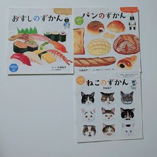 ハクセンシャ(白泉社)のコドモエ 付録 ずかん 3冊(絵本/児童書)