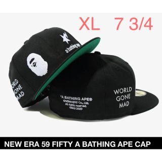 アベイシングエイプ(A BATHING APE)の【 XL 7 3/4 】NEW ERA   A BATHING APE CAP(キャップ)