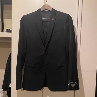 ディオールオム(DIOR HOMME)の美品 ディオールオムdiorhomme atelier bee刺繍ジャケット44(テーラードジャケット)