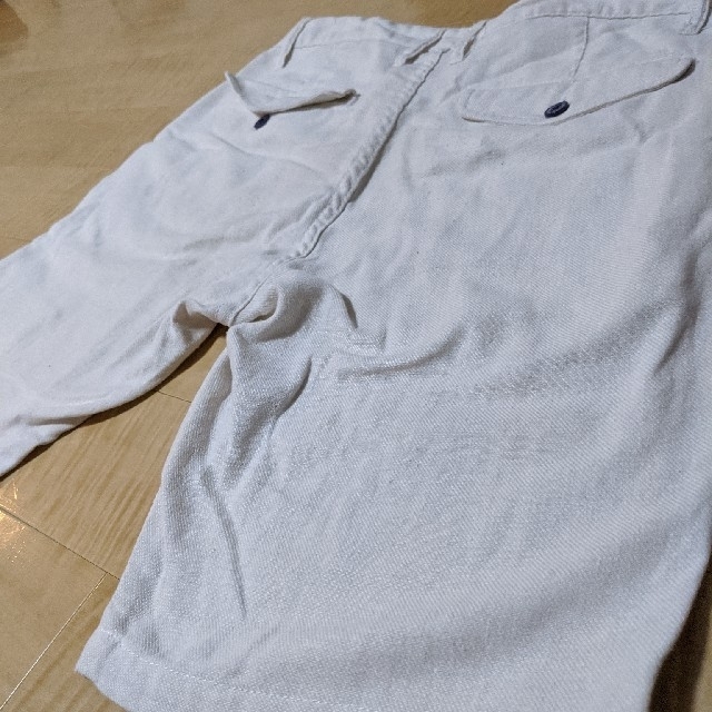 ハーフパンツ　ショートパンツ　ホワイト メンズのパンツ(ショートパンツ)の商品写真