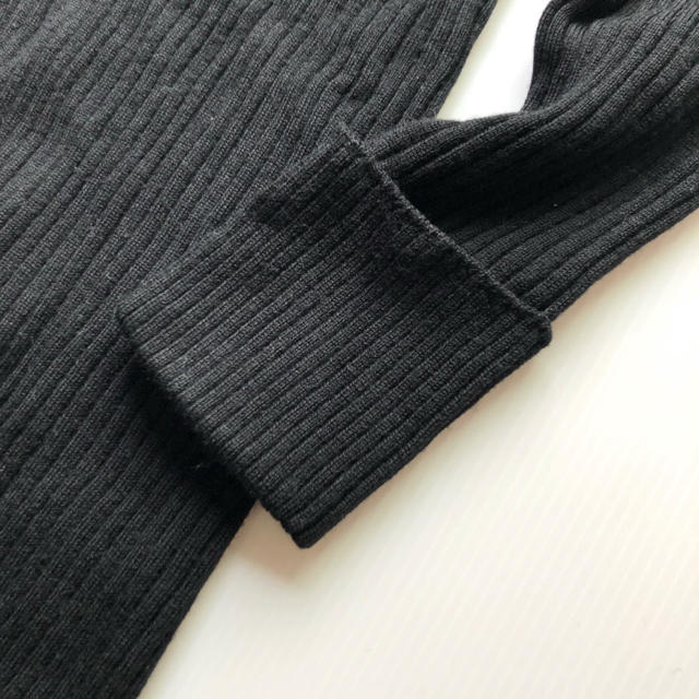 IENA(イエナ)の美品✨イエナ VICTORIA wool リブワンピース 黒 ロングワンピース レディースのワンピース(ロングワンピース/マキシワンピース)の商品写真