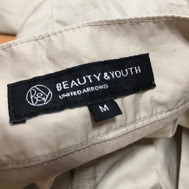 BEAUTY&YOUTH UNITED ARROWS(ビューティアンドユースユナイテッドアローズ)のビューティアンドユース　ワイドパンツ　ベージュ　薄手　 レディースのパンツ(カジュアルパンツ)の商品写真