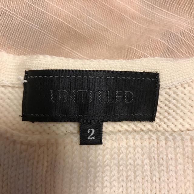 UNTITLED(アンタイトル)の美品 UNTITLED  半袖 ニット レディースのトップス(ニット/セーター)の商品写真