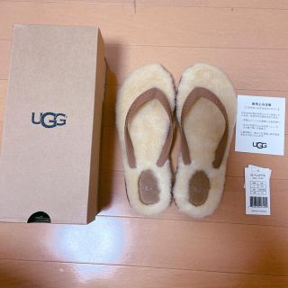 アグ(UGG)のdowny様専用★UGG ファーサンダル　ビーサン　新品未使用(サンダル)