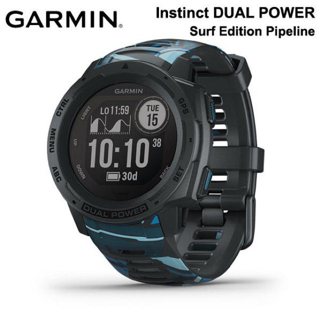 腕時計(デジタル)GARMIN)Instinct DUALPOWER SURFEDITION P