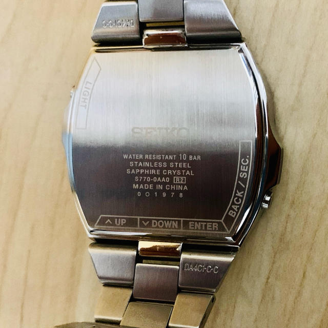 【ジャンク品・箱説明書付】SEIKO S770-0AA0 デジタル　腕時計 2
