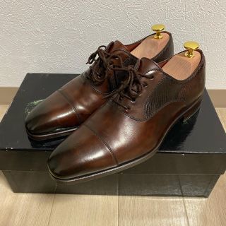 美品 マグナーニ MAGNANNI サイズ39 ブラウン　リザード(ドレス/ビジネス)