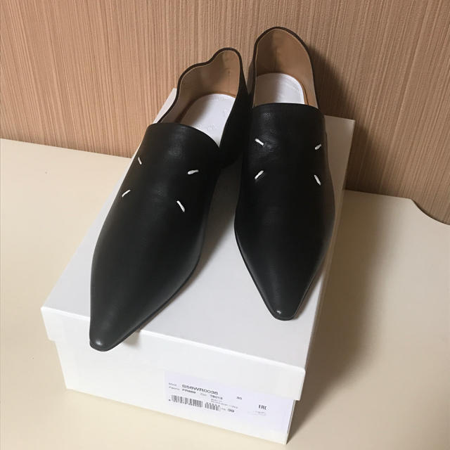 Maison Margiela 4ステッチポインテッドトゥ モカシン