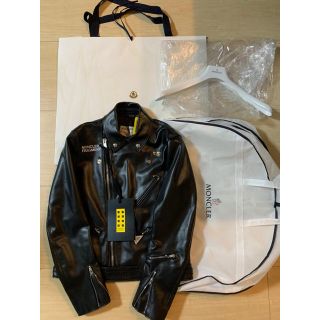 モンクレール(MONCLER)のMONCLER LEWIS FRAGMENT DWAYNE 1 ルイスレザー(ライダースジャケット)