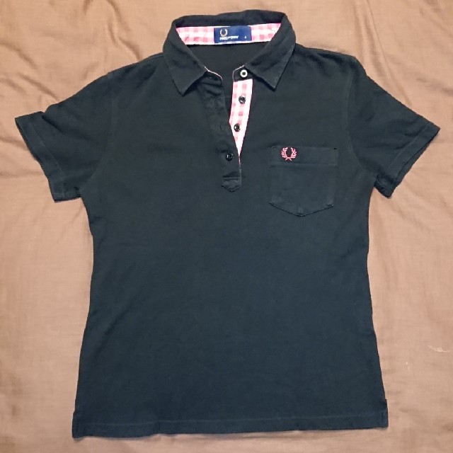 FRED PERRY(フレッドペリー)のFRED PERRY  フレッドペリー 日本製 ポロシャツ サイズ M レディースのトップス(ポロシャツ)の商品写真