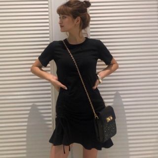 ロキエ(Lochie)のBlack shirring onepiece🏠(ミニワンピース)