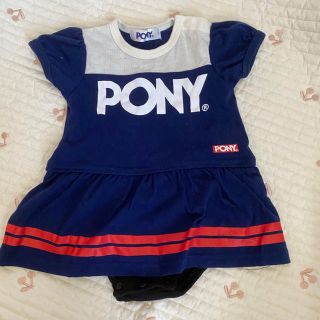 ポニー(PONY)のPONY ロンパース　ワンピース　70(カバーオール)