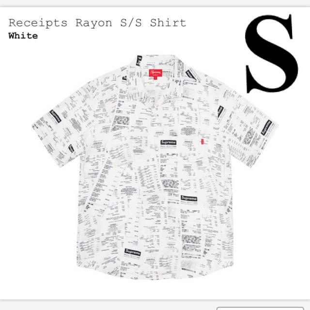 sサイズ Supreme Receipts Rayon S/S Shirt