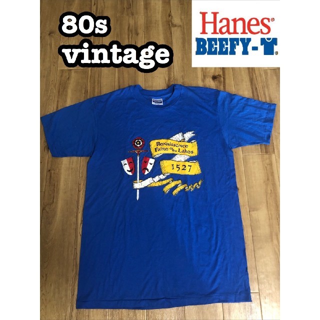 Hanes(ヘインズ)の80s 80年代　ビンテージ　ヘインズ　Tシャツ　ルネサンス　ローマ略奪 メンズのトップス(Tシャツ/カットソー(半袖/袖なし))の商品写真