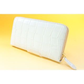 長財布 ヒマラヤクロコ ラウンドファスナー 1枚革 無染色(財布)