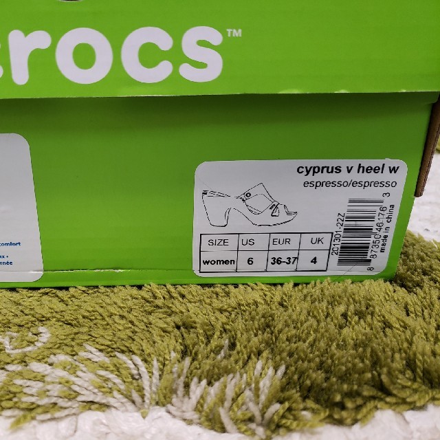 crocs(クロックス)の試着のみ★crocs★ヒールサンダル★W6 レディースの靴/シューズ(サンダル)の商品写真