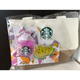 スターバックスコーヒー(Starbucks Coffee)のスターバックス　保冷バックand保冷剤2個入(トートバッグ)