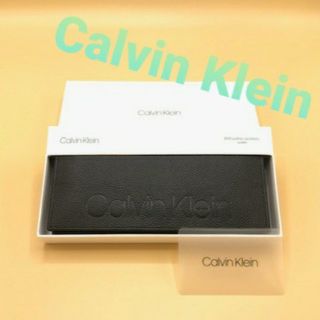 カルバンクライン(Calvin Klein)の【プレゼントラッピング可】カルバンクライン 長財布 ビッグロゴ　ブラック(長財布)