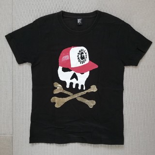 グラニフ(Design Tshirts Store graniph)のgraniph　グラニフ　半袖Tシャツ　黒　S　スカル　キャップ(Tシャツ/カットソー(半袖/袖なし))
