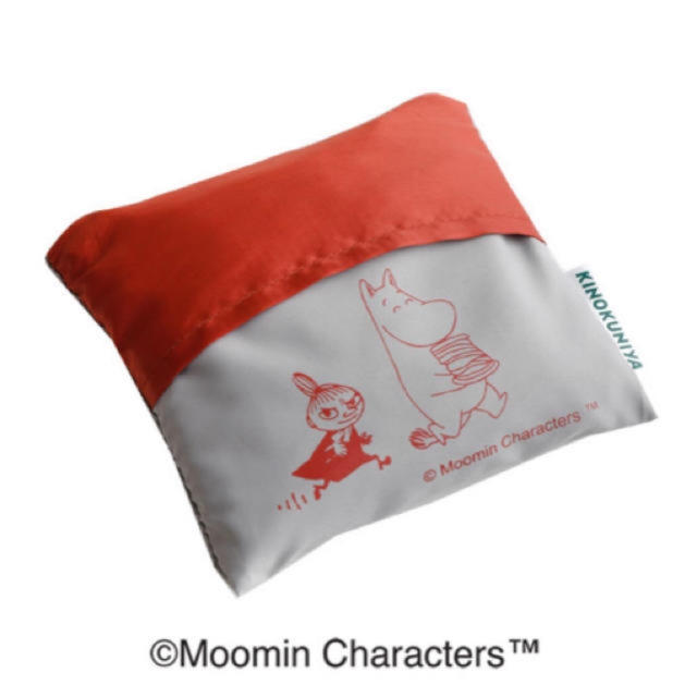 Little Me(リトルミー)のMoomin×紀ノ国屋/ムーミン コンパクトバッグ グレー レディースのバッグ(エコバッグ)の商品写真