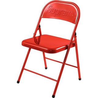シュプリーム(Supreme)の【赤】 Supreme Metal Folding Chair Red(折り畳みイス)