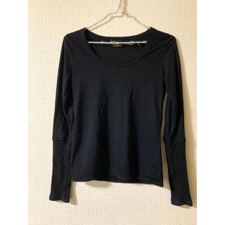 ダブルクローゼット(w closet)のw closet ラメ入りリブ袖 カットソー(カットソー(長袖/七分))