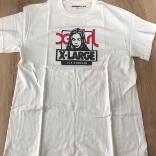 エクストララージ(XLARGE)のXLARGE × X-girl  コラボ　Tシャツ　ホワイト　Mサイズ　送料込み(Tシャツ/カットソー(半袖/袖なし))