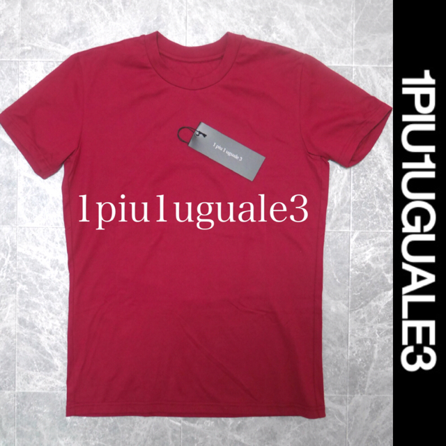 【1piu1uguale3】crew-neck Tシャツ 赤系②