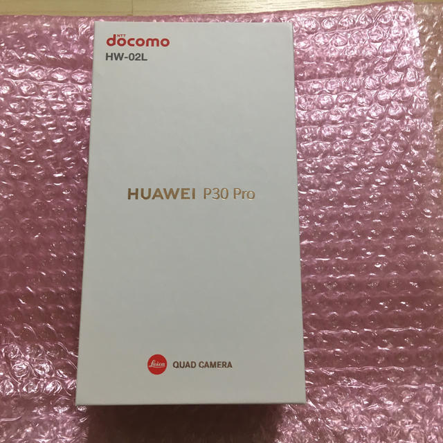 スマートフォン/携帯電話HUAWEI P30 Pro docomo Hw-02L black 新品未開封