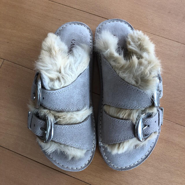 CAMINANDO DOUBLE STRAP FUR SANDAL アパルトモン 1